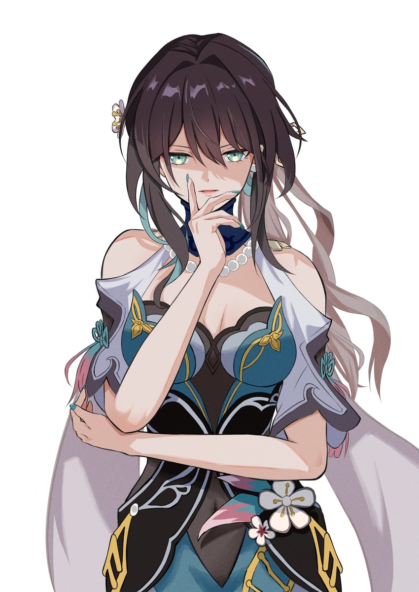 ruan mei (honkai and 1 more) drawn by kashumashux51