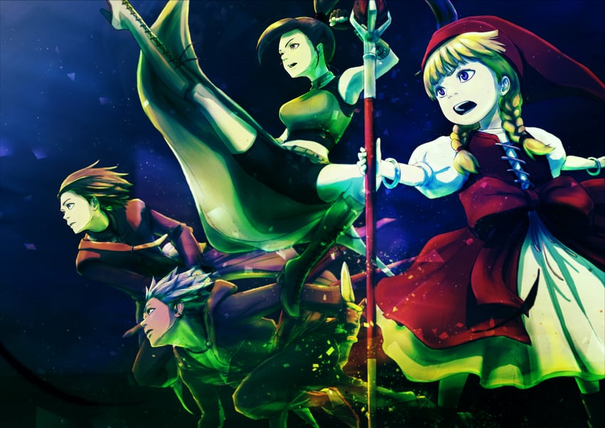 hero, martina, camus, and veronica (dragon quest and 1 more) drawn by popon_(user_eaem5325)