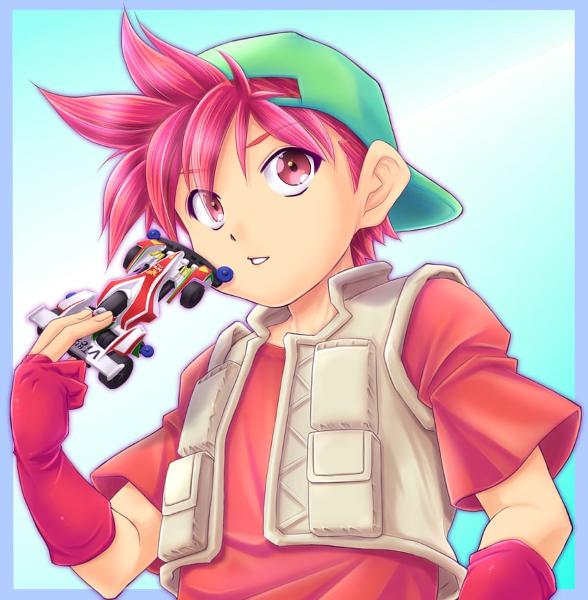seiba retsu and buster sonic (bakusou kyoudai let's & go!!) drawn by makkiusagi