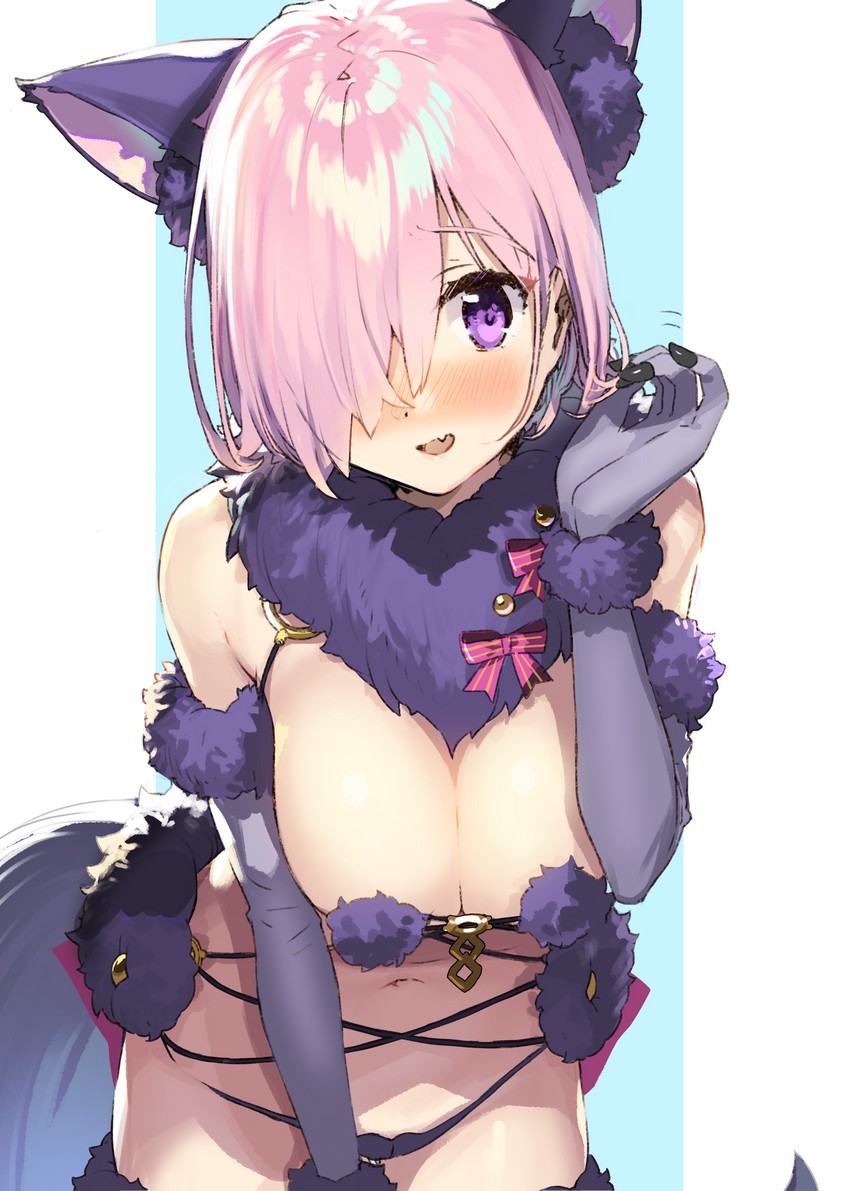 mash kyrielight (fate and 1 more) drawn by kanzarin