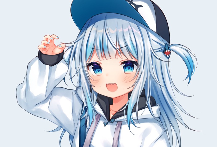 gawr gura (hololive and 1 more) drawn by shouu-kun