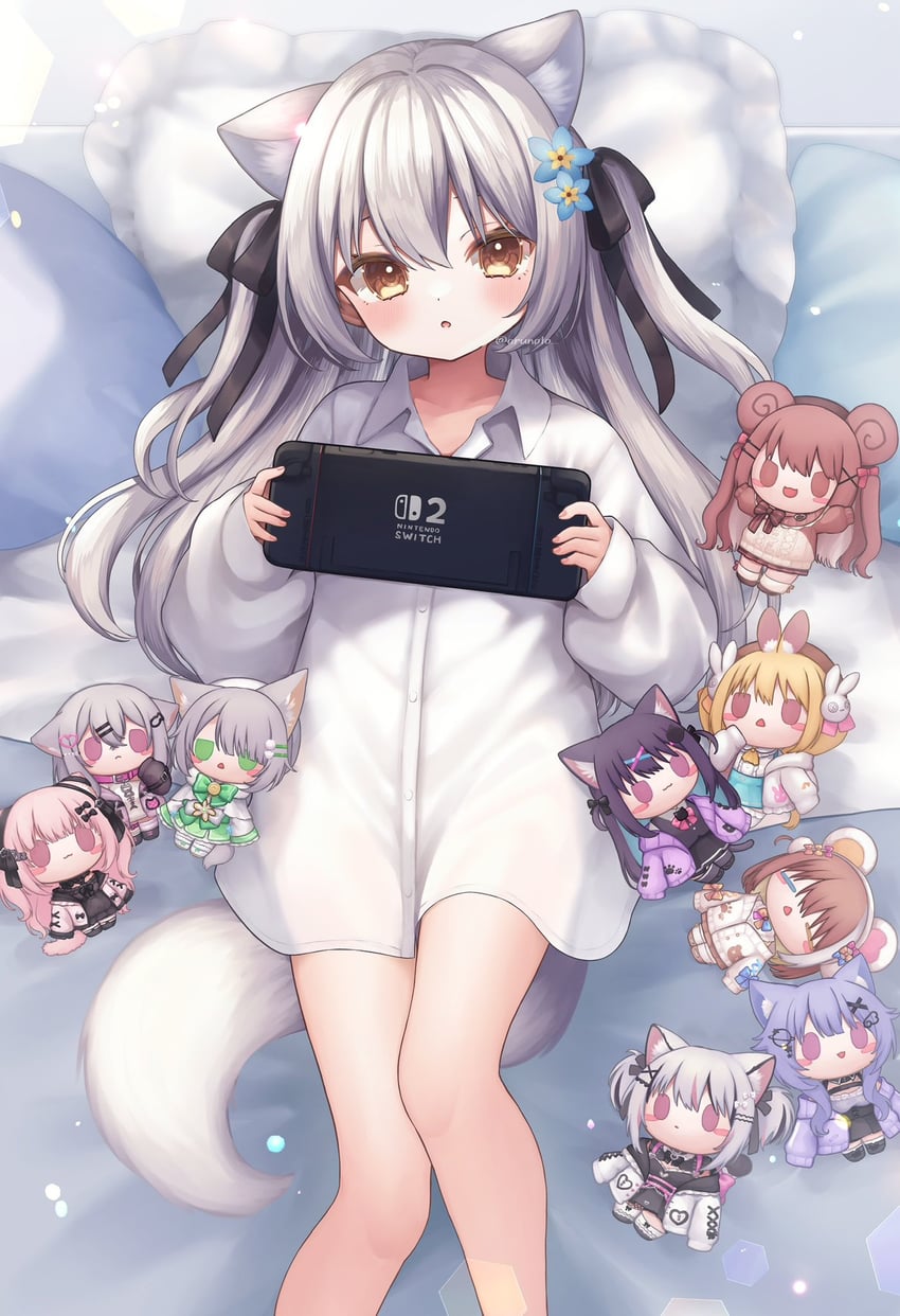 mitarai komoru (original and 1 more) drawn by erunoto