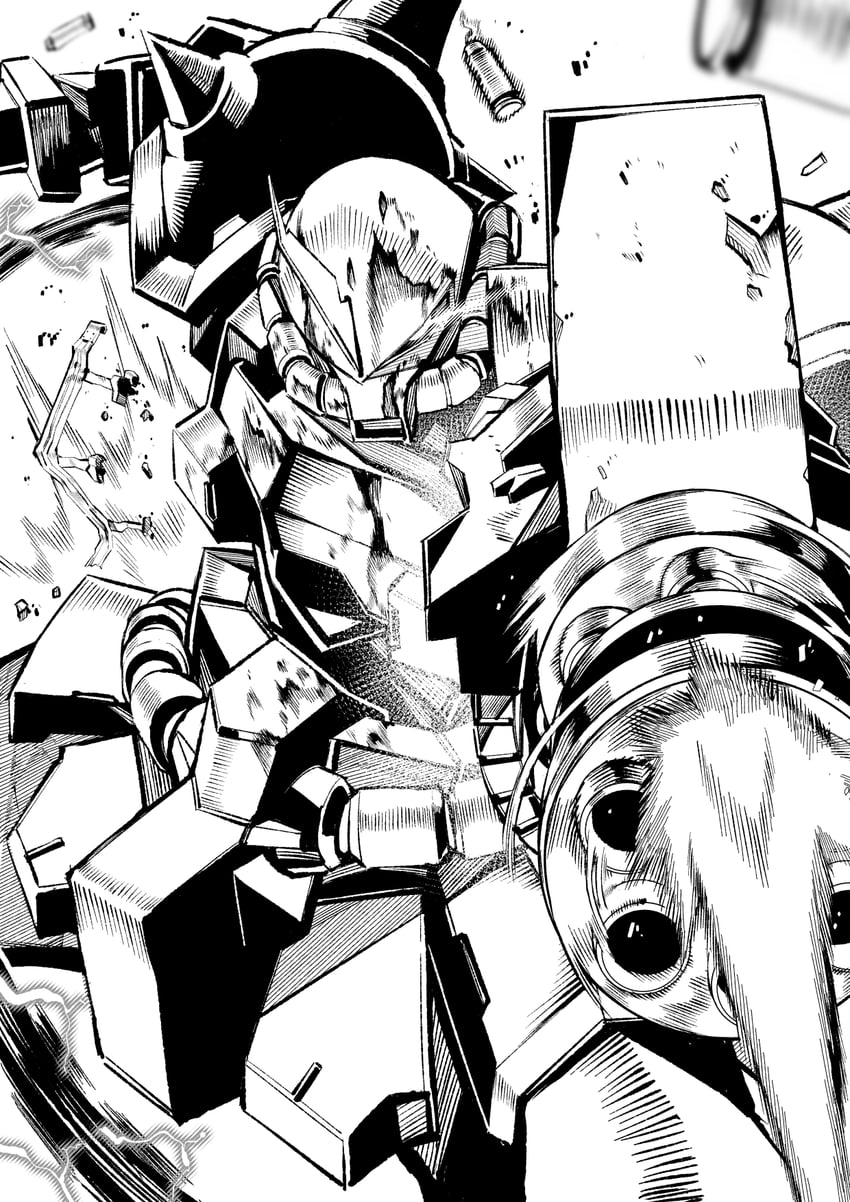 gouf custom (gundam and 1 more) drawn by kichigoe