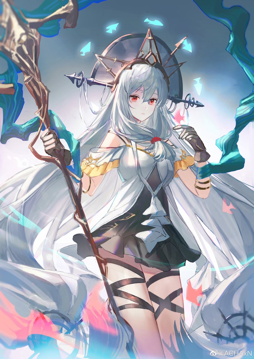 skadi and skadi the corrupting heart (arknights) drawn by luren_max