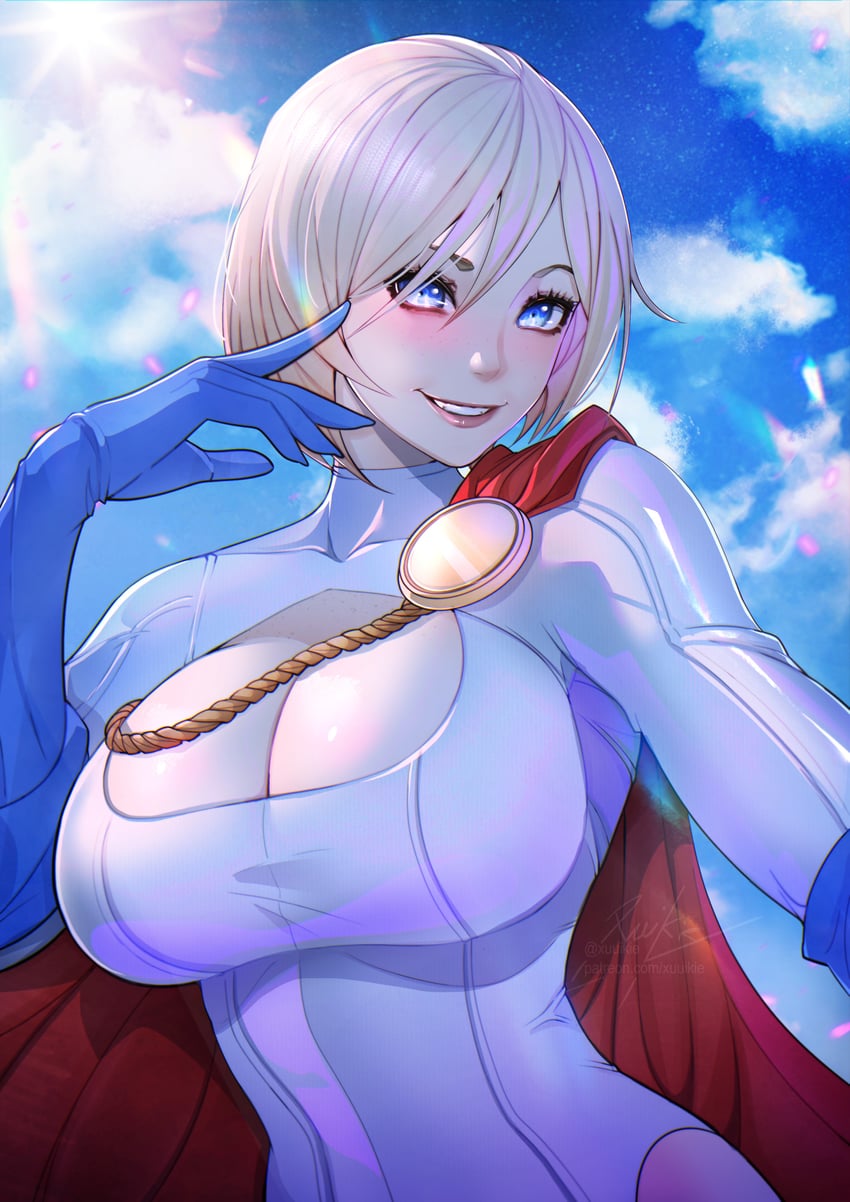 power girl (dc comics and 1 more) drawn by xuuikie_ashe