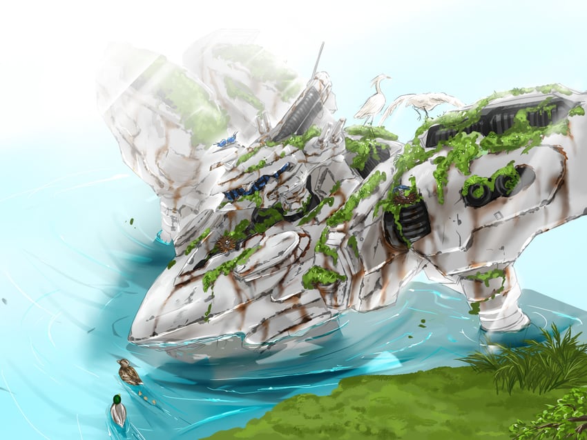 white glint (armored core and 1 more) drawn by yokota_(bon'yari)