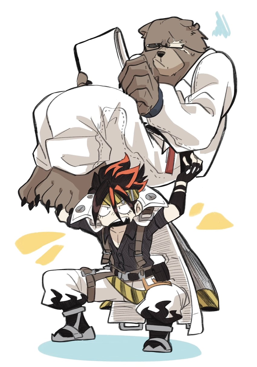 ben bigger and anton ivanov (zenless zone zero) drawn by goya_1231
