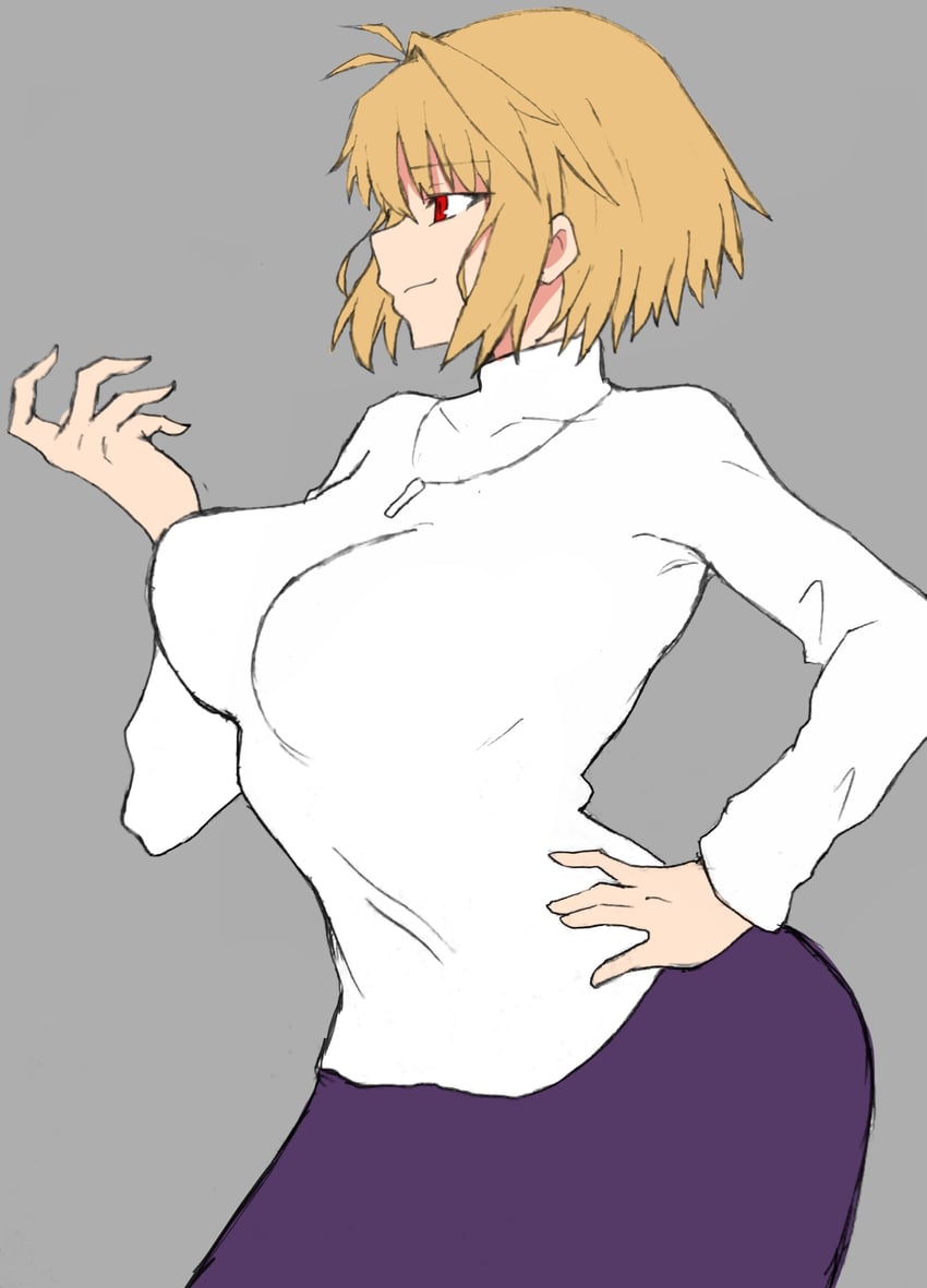 arcueid brunestud and red arcueid (tsukihime) drawn by maz_515