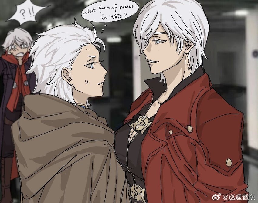 dante, vergil, and nero (devil may cry and 1 more) drawn by weibo_7896742093