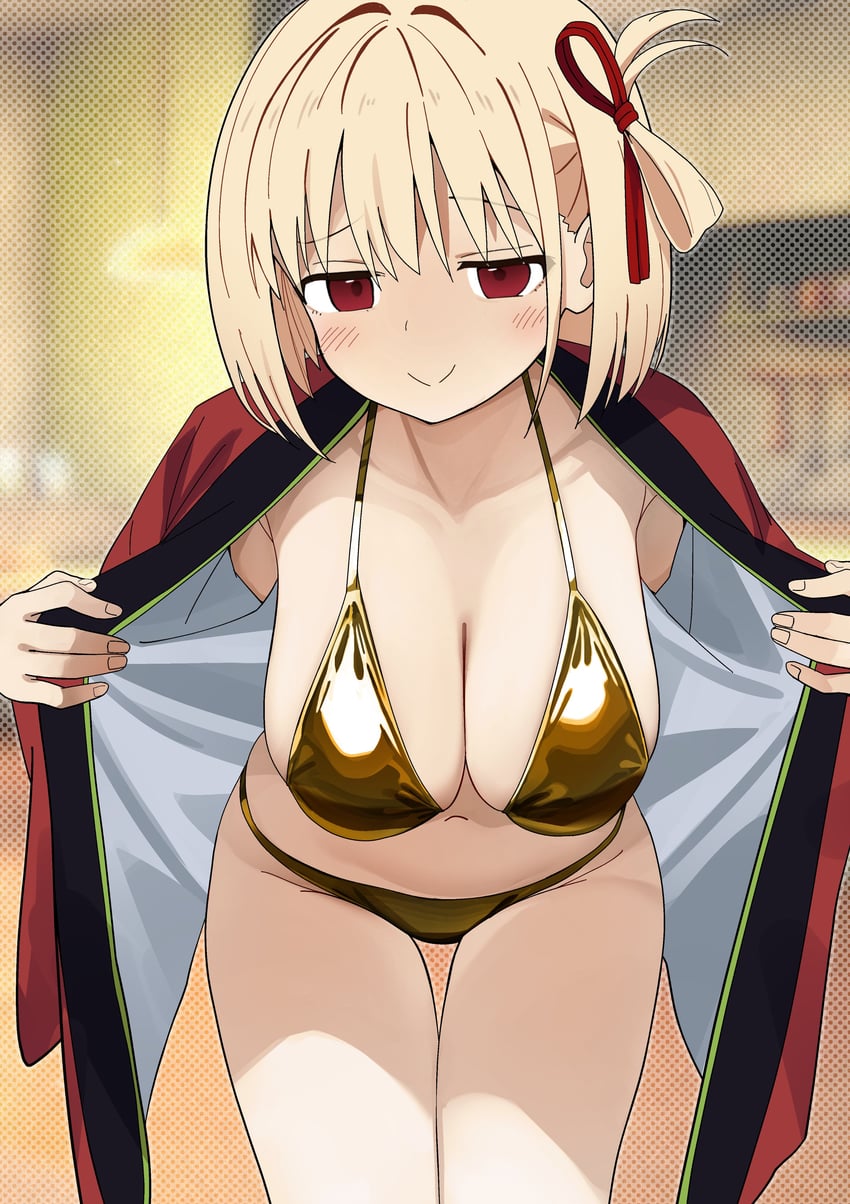 nishikigi chisato (lycoris recoil) drawn by anshinmama