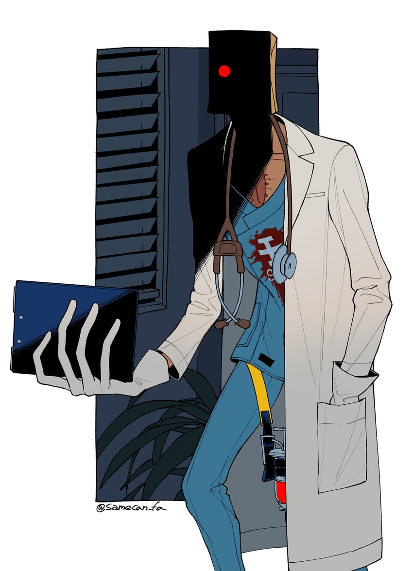faust (guilty gear and 1 more) drawn by samecan_fa