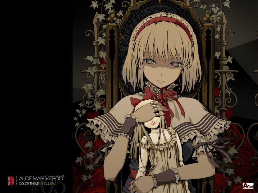 alice margatroid and shanghai doll (touhou) drawn by aka_ringo