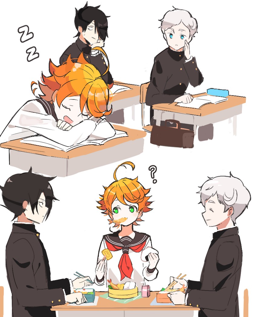 Emma X Ray X Norman Fanart : Ray x Emma (— 7 —) ( 2 / 4 ) The promised Neverland ... - More images for emma x ray x norman fanart »