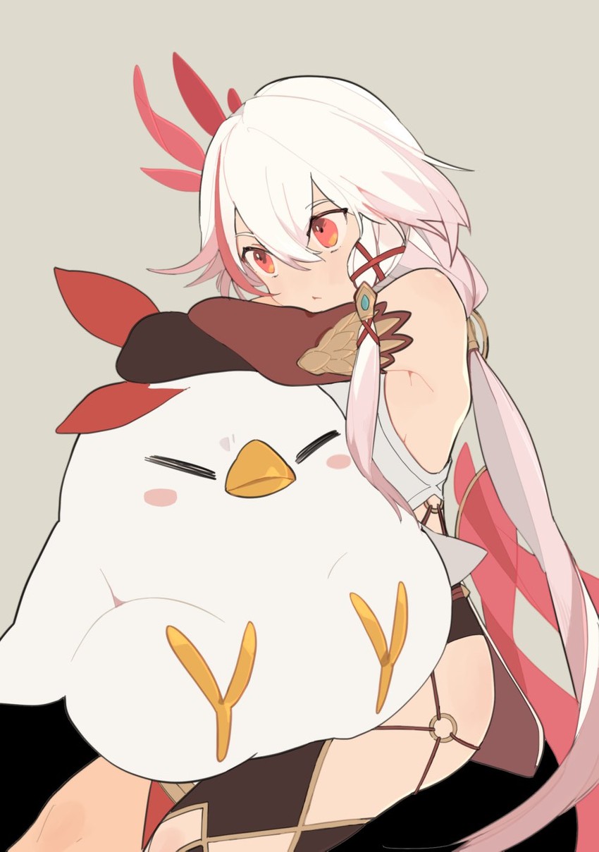 fu hua and jingwei (honkai and 1 more) drawn by mogomaco