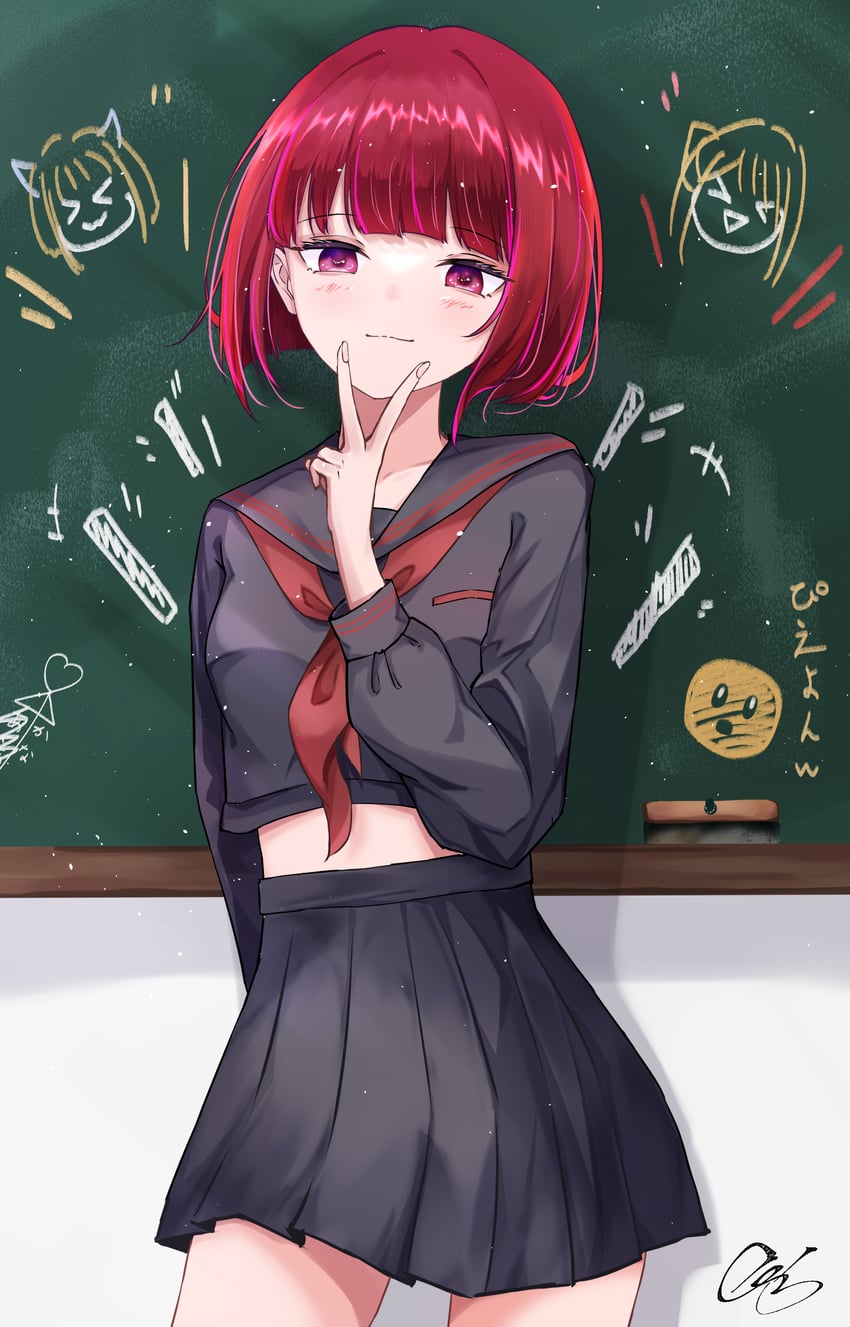arima kana, hoshino ruby, memcho, and pieyon (oshi no ko) drawn by dynr-cloly