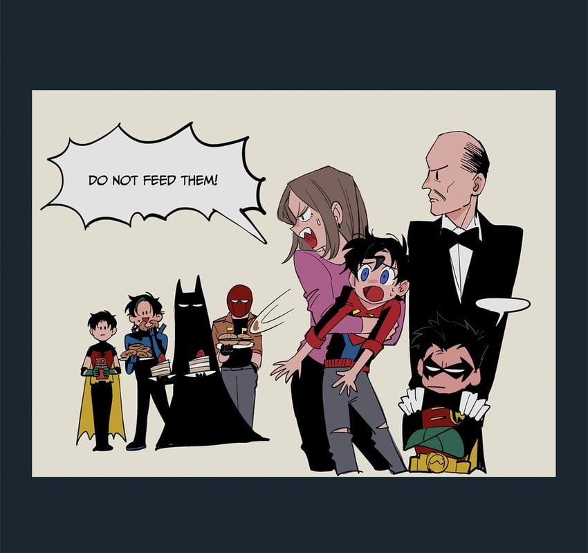 batman, robin, dick grayson, jason todd, lois lane, and 7 more (dc comics and 3 more) drawn by hokkemaruyaki