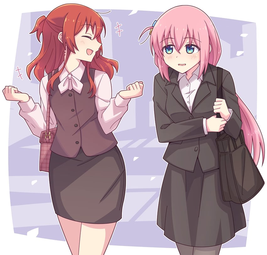 gotoh hitori and kita ikuyo (bocchi the rock!) drawn by e20