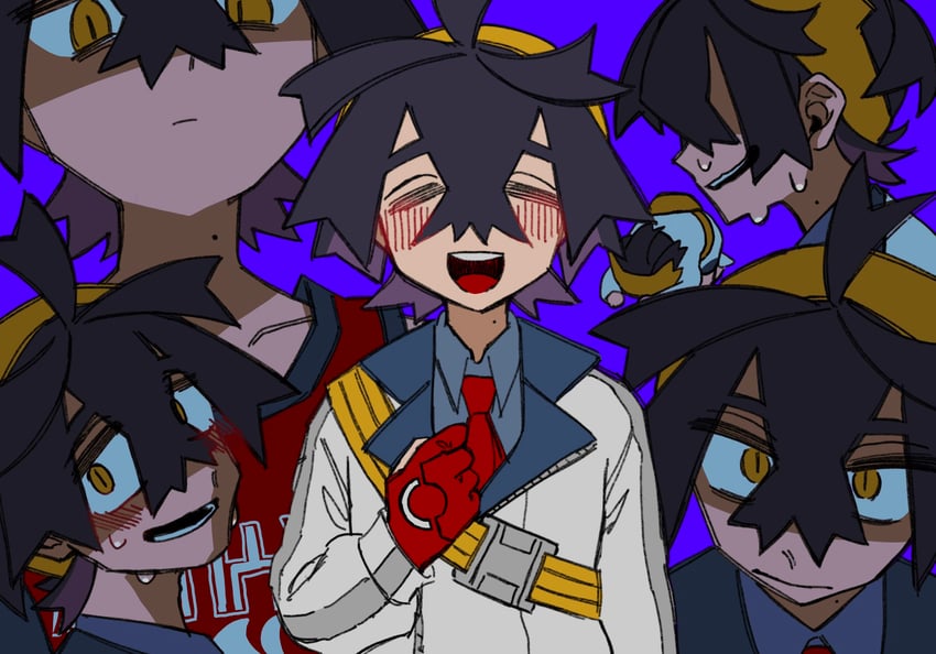 kieran (pokemon and 1 more) drawn by yyyy_ka