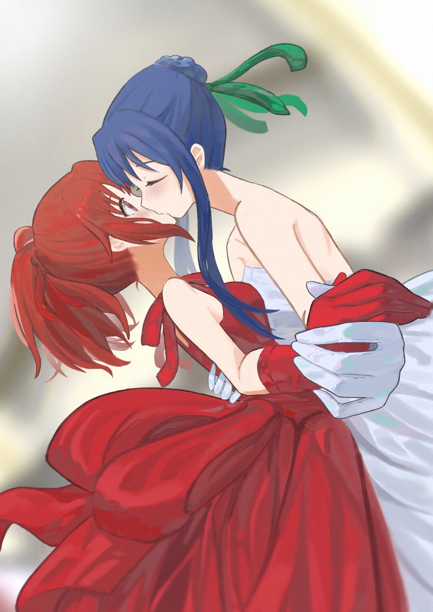 aoi nagisa and suzumi tamao (strawberry panic!) drawn by ulette