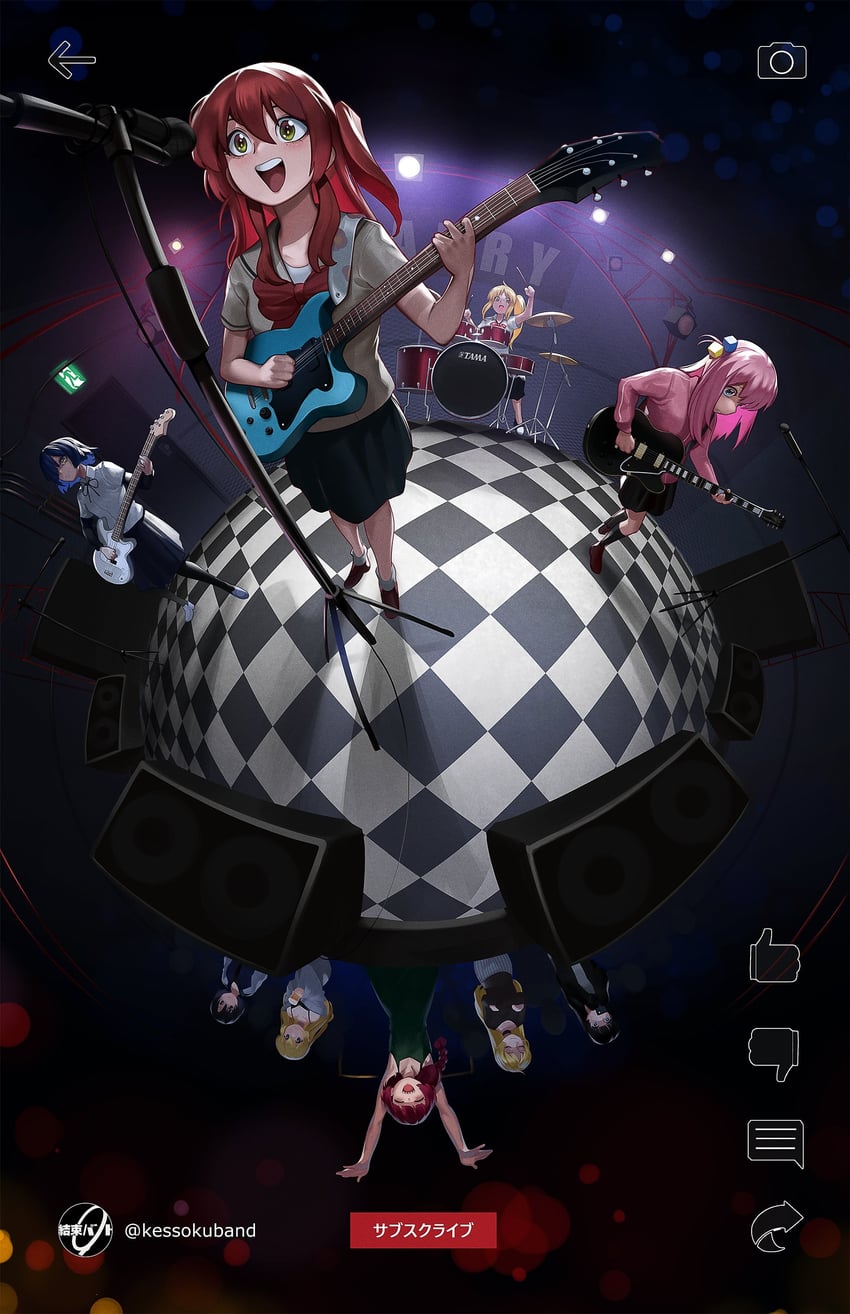 gotoh hitori, kita ikuyo, ijichi nijika, yamada ryo, hiroi kikuri, and 4 more (bocchi the rock! and 1 more) drawn by voodoothur