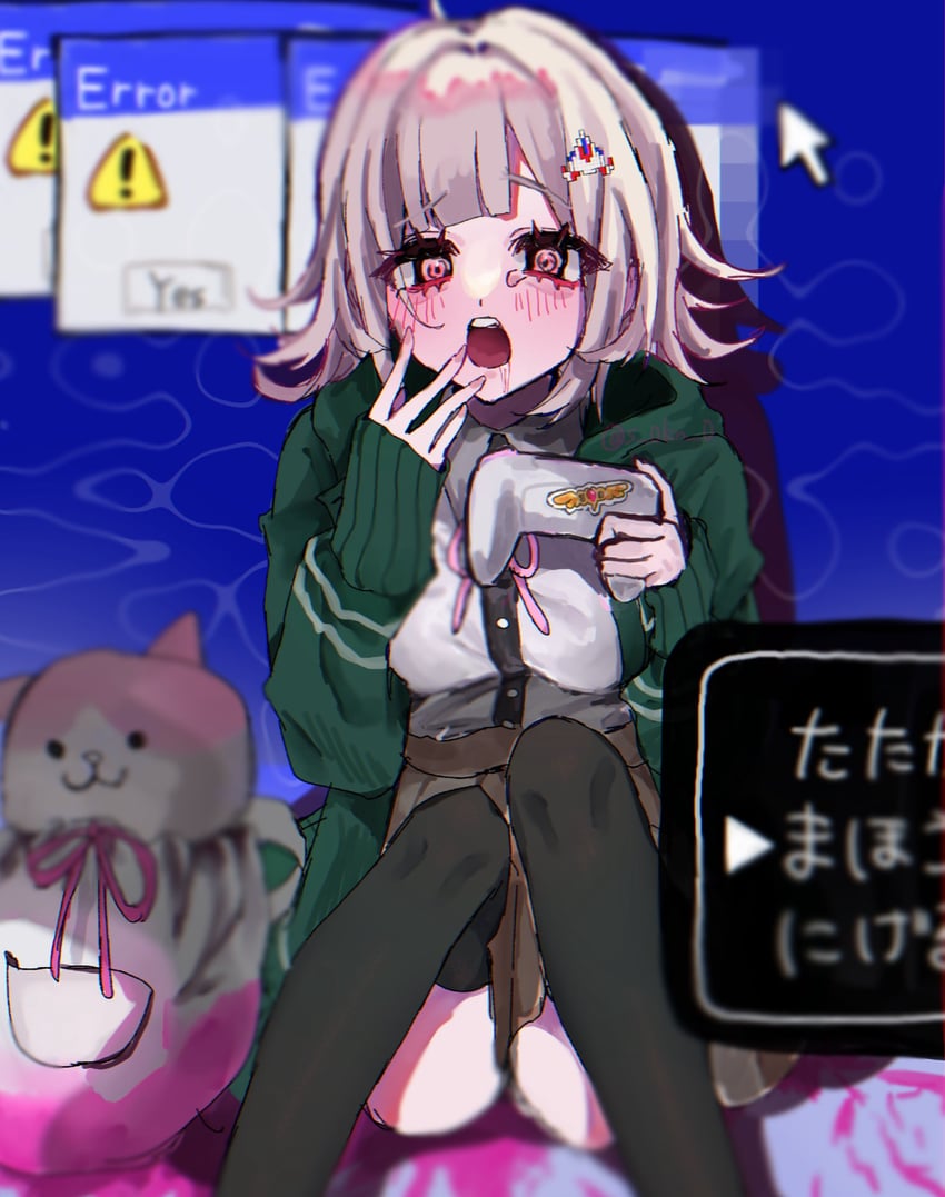nanami chiaki (danganronpa and 2 more) drawn by osakana_tarou_(sakana0_03)