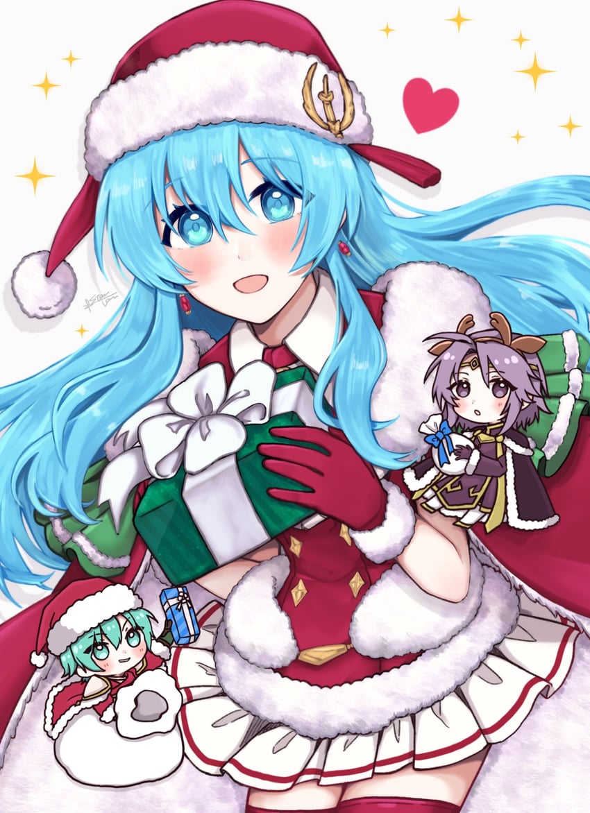eirika, ephraim, and lyon (fire emblem and 2 more) drawn by misato_hao