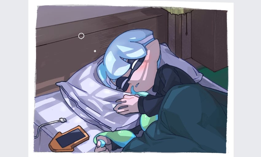 inkling player character and inkling boy (splatoon) drawn by spl8ya