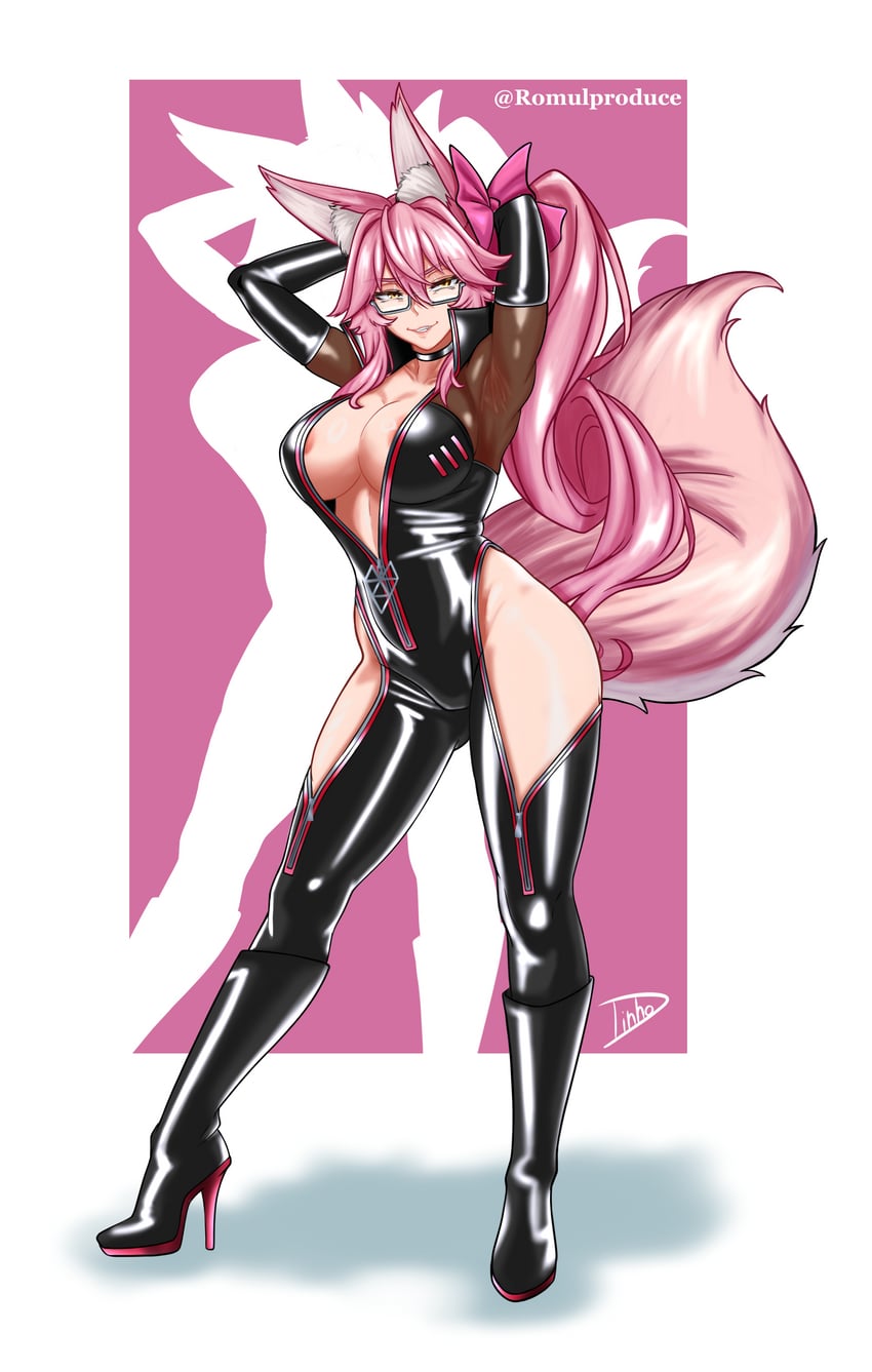 tamamo and koyanskaya (fate and 1 more) drawn by romulproduce