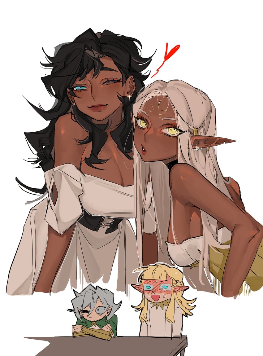 mithrun, kabru, pattadol, and cithis (dungeon meshi) drawn by kazari_2001