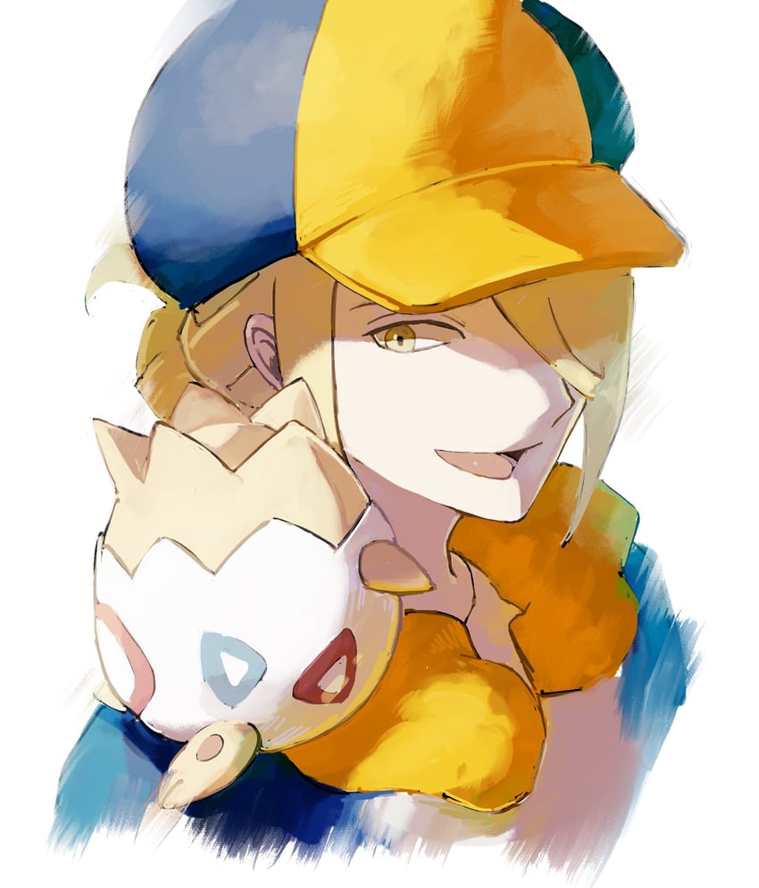 volo and togepi (pokemon and 1 more) drawn by bishamon_(usagi_ba)