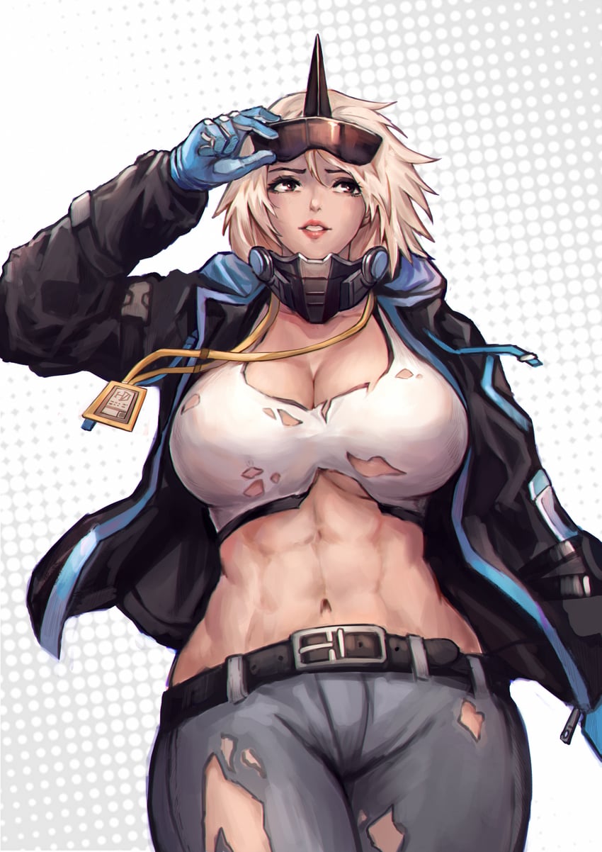 noir corne (arknights) drawn by hui_z_jie