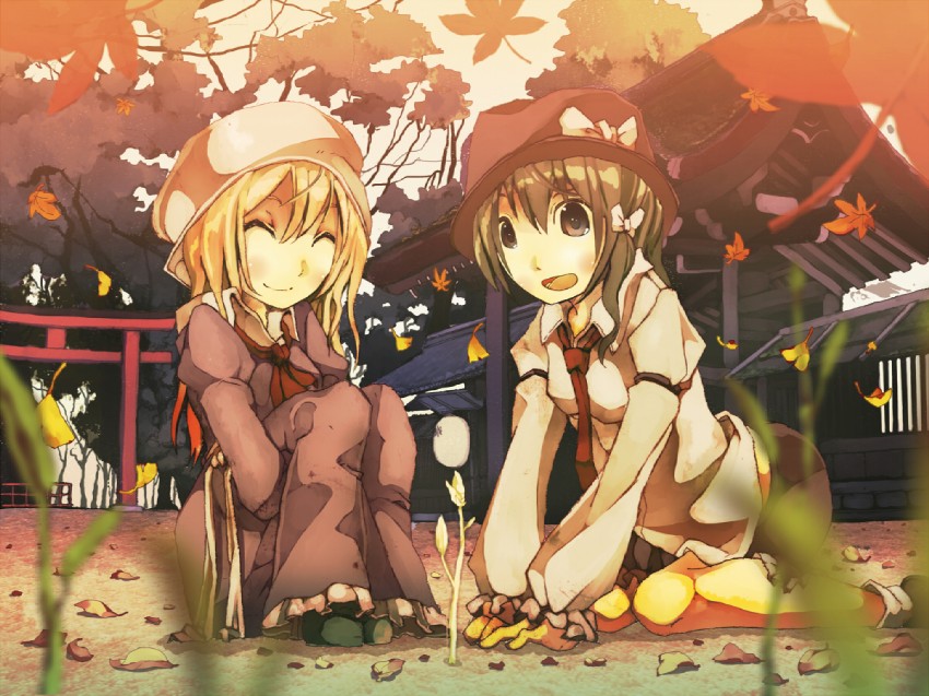 usami renko and maribel hearn (touhou) drawn by tokoroten_(hmmuk)