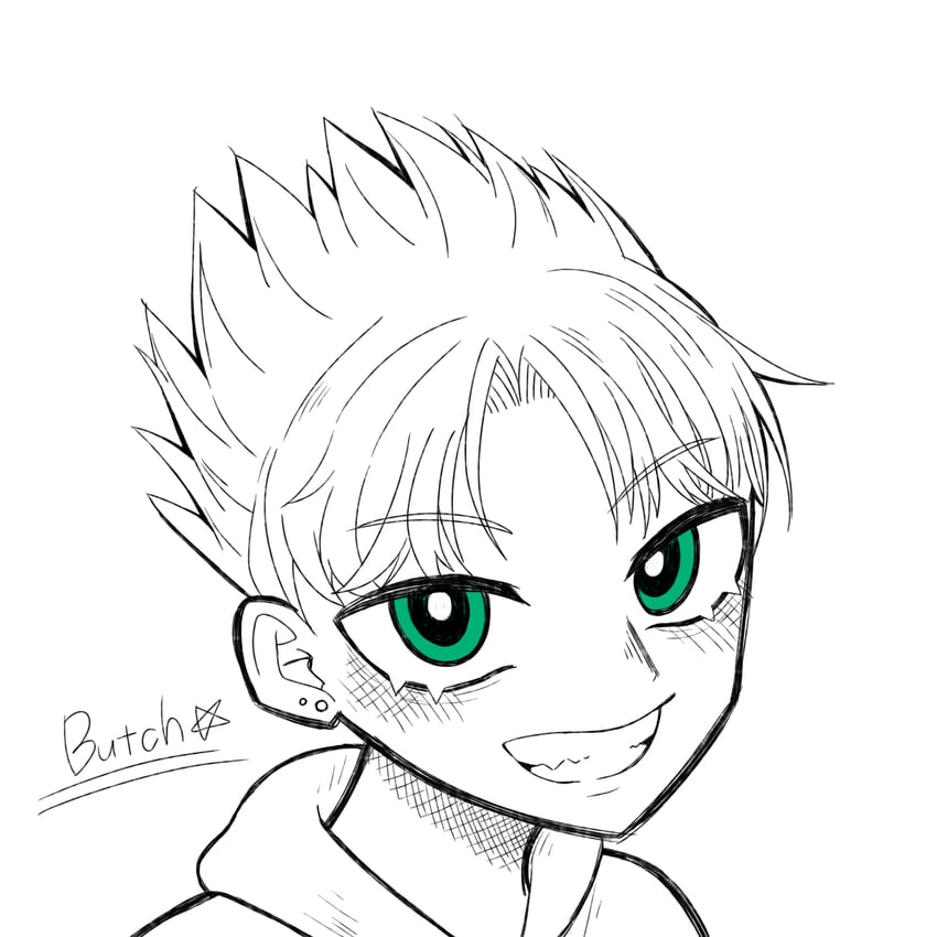 butch (powerpuff girls) drawn by hopara_yankee