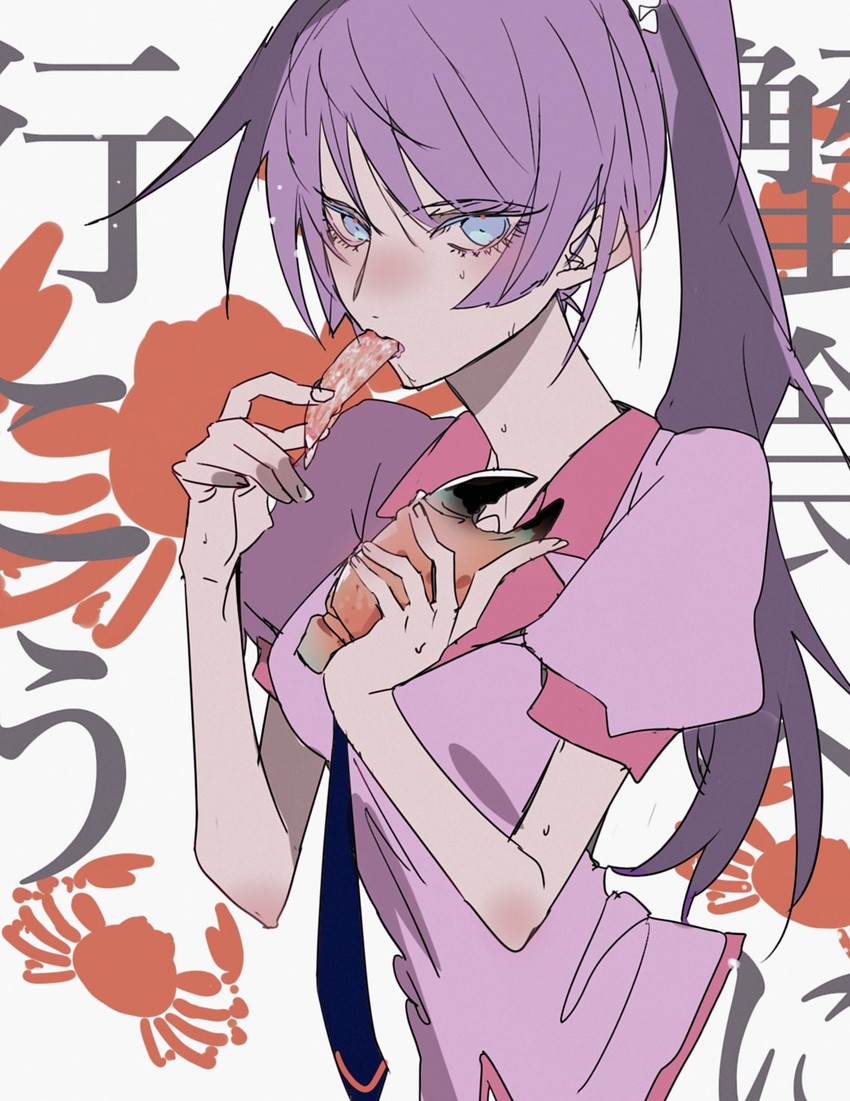 senjougahara hitagi (monogatari and 1 more) drawn by tbrsnsk