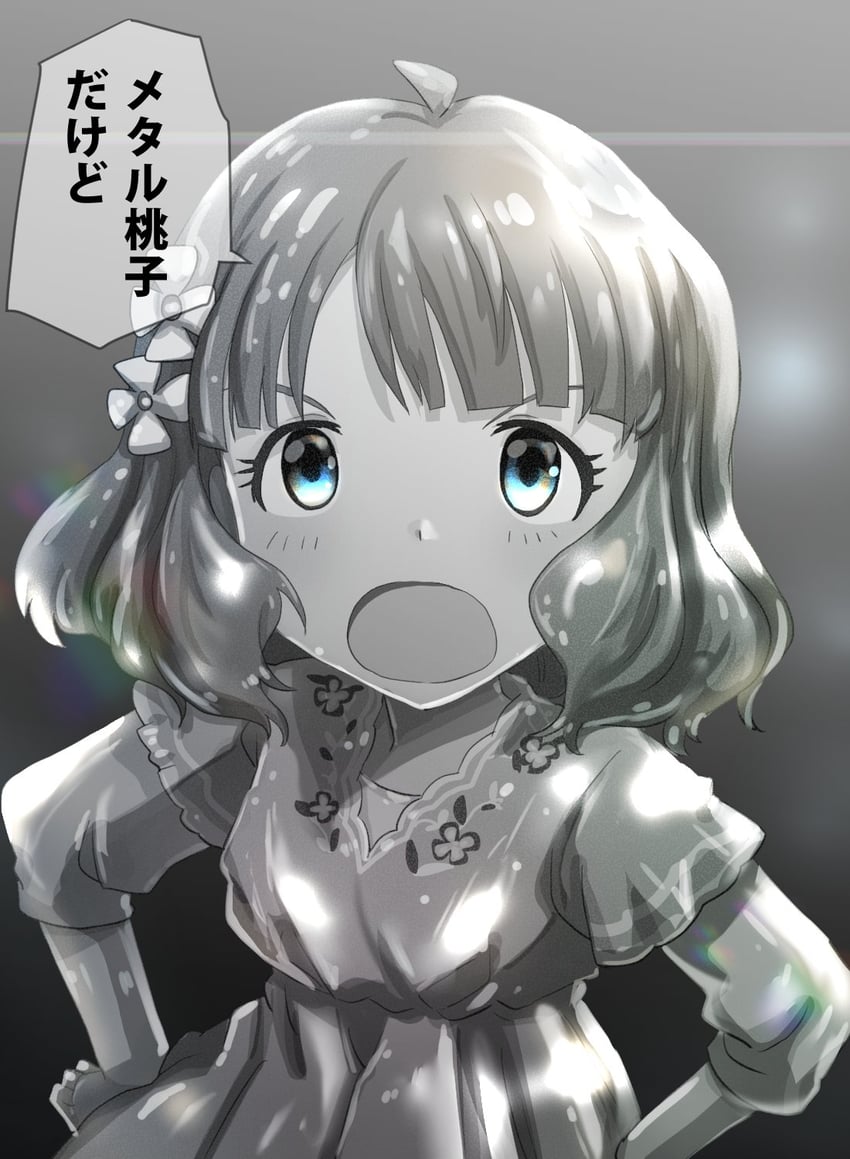 suou momoko and metal momoko (idolmaster and 1 more) drawn by run_p_(aveton)
