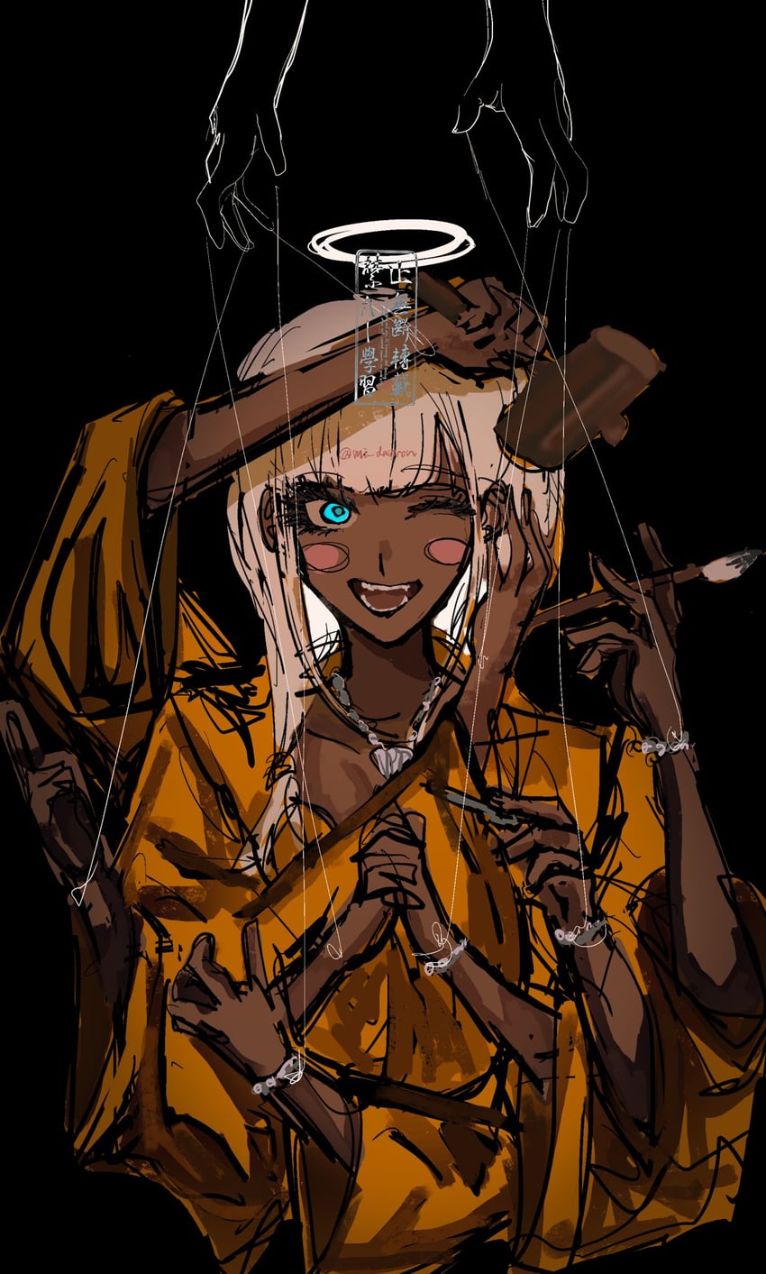 yonaga angie (danganronpa and 1 more) drawn by mi_mi_mi_(mi_danron)