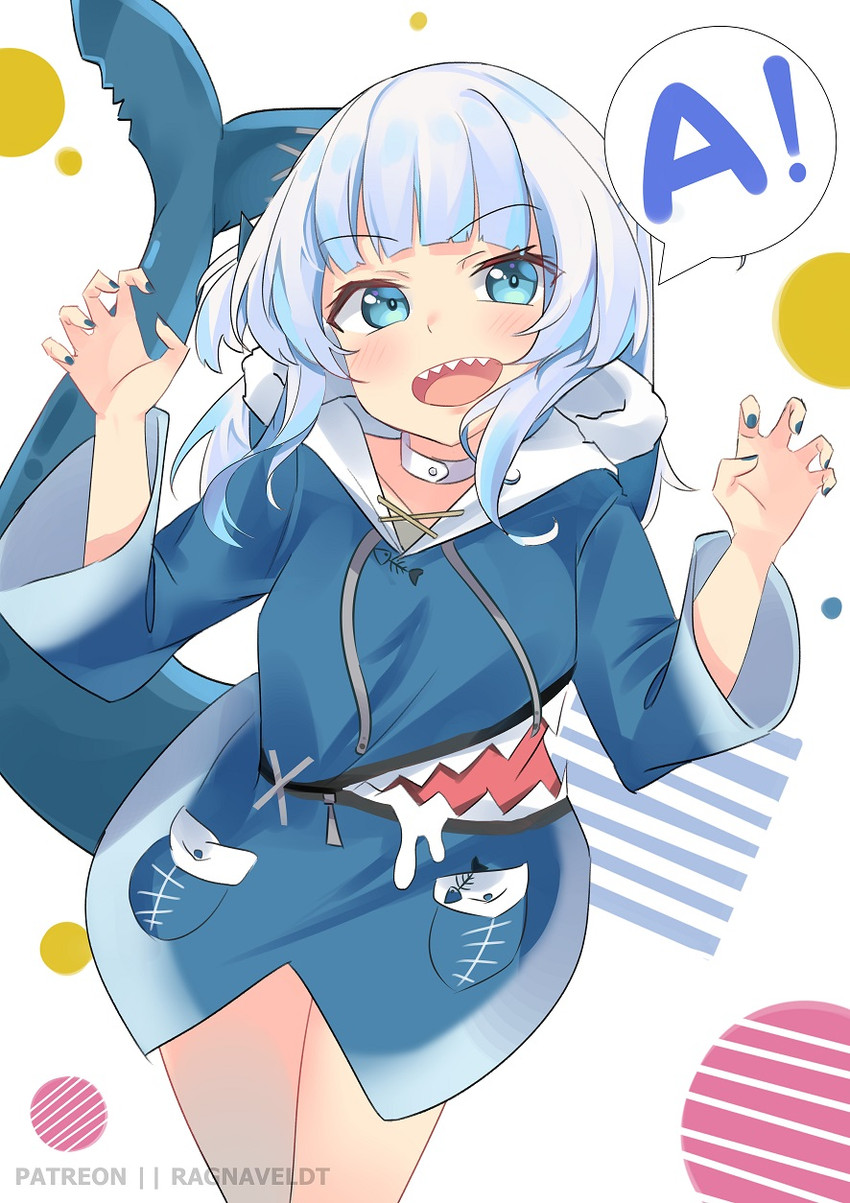 gawr gura (hololive and 1 more) drawn by ragnaveldt