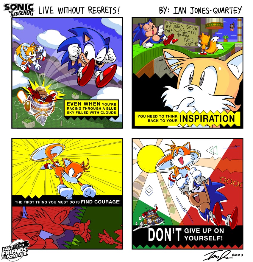 sonic the hedgehog, tails, dr. eggman, classic sonic, classic tails, and 1 more (sonic and 2 more) drawn by ian_jones-quartey