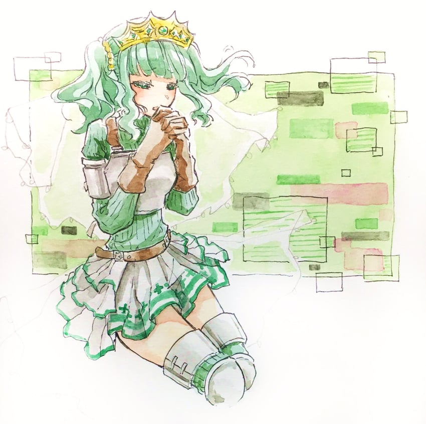 futaba sana (mahou shoujo madoka magica and 1 more) drawn by tetemad_sen