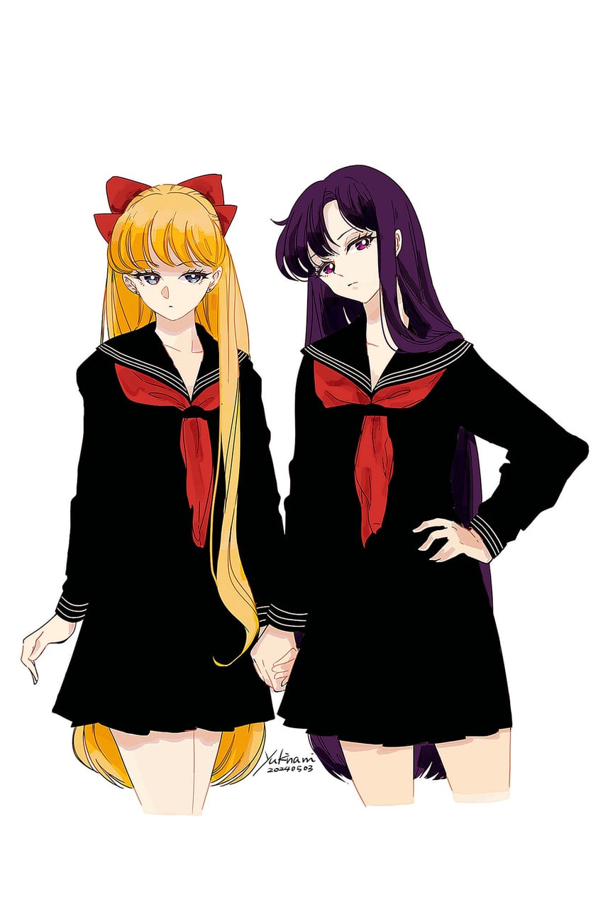 aino minako and hino rei (bishoujo senshi sailor moon) drawn by yukinami_(paru26i)
