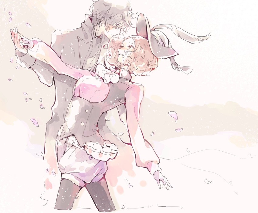 amamiya ren, okumura haru, and noir (persona and 1 more) drawn by kisaragi_koubana