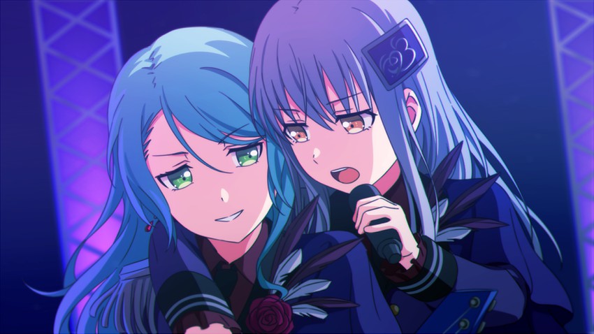 hikawa sayo and minato yukina (bang dream!) drawn by un403lucky