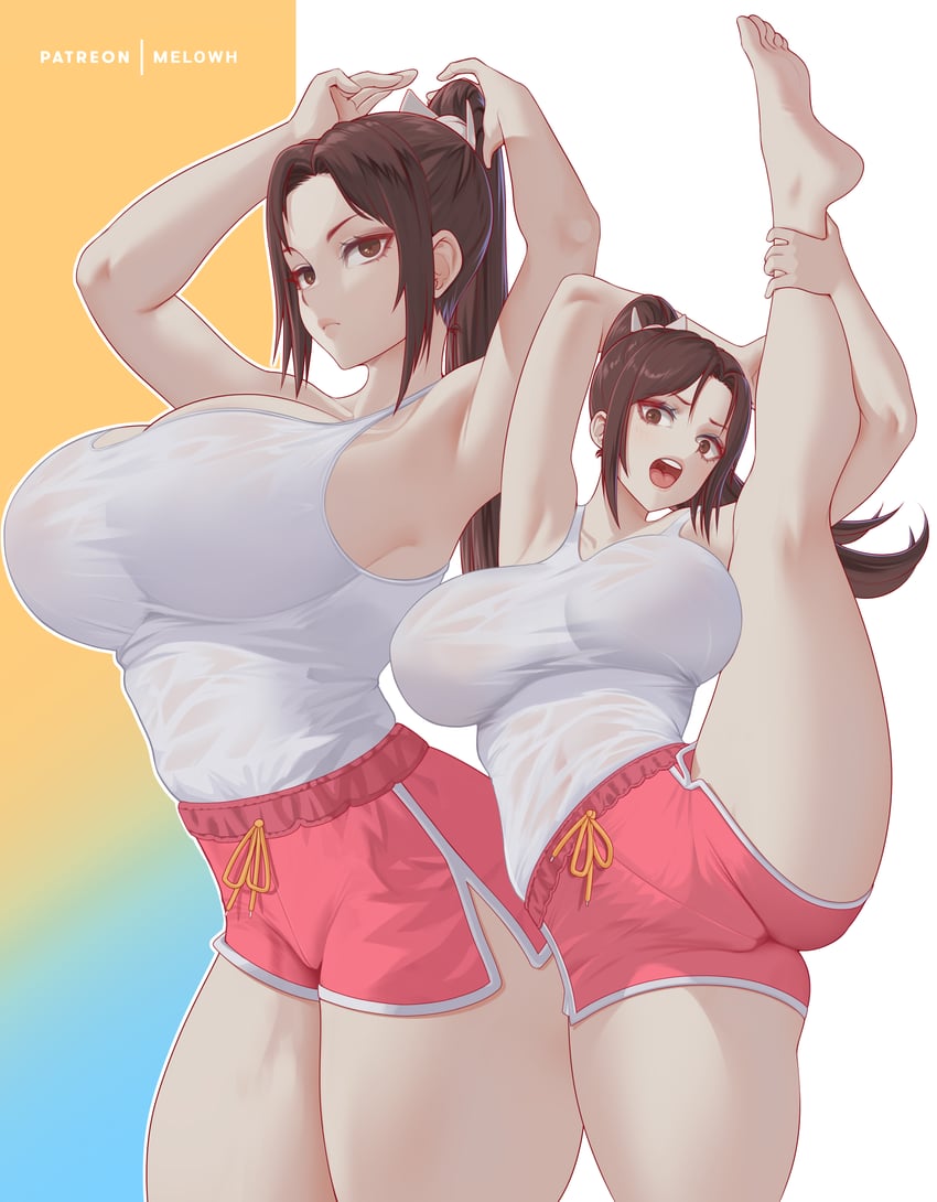 shiranui mai (street fighter and 2 more) drawn by melowh
