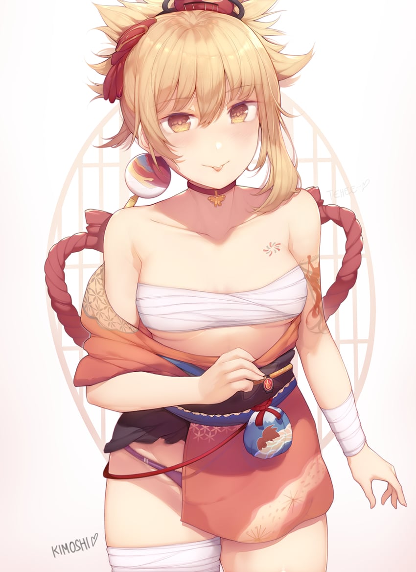 yoimiya (genshin impact) drawn by kimoshi