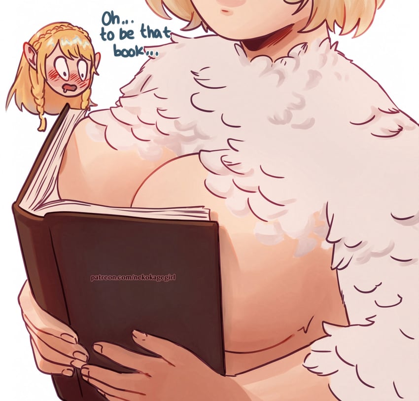 marcille donato and falin touden (dungeon meshi) drawn by nekokagegirl