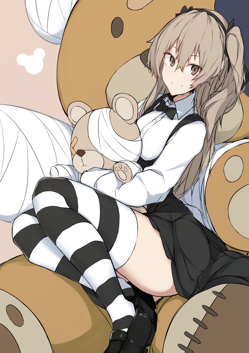 shimada arisu and boko (girls und panzer) drawn by nanakaku