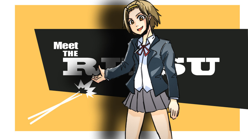 tainaka ritsu and scout (k-on! and 2 more) drawn by yamada_marin