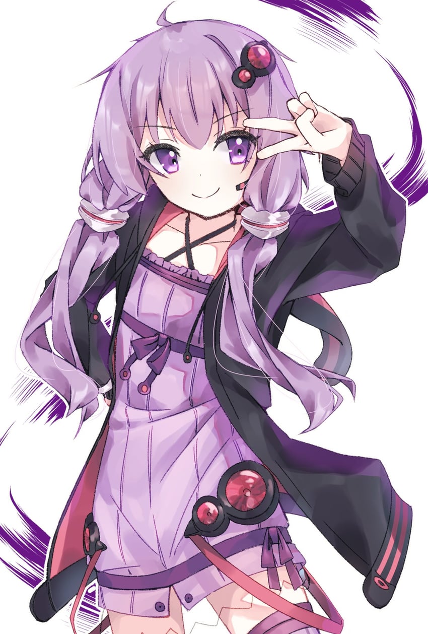 yuzuki yukari (vocaloid and 1 more) drawn by hamano_yui