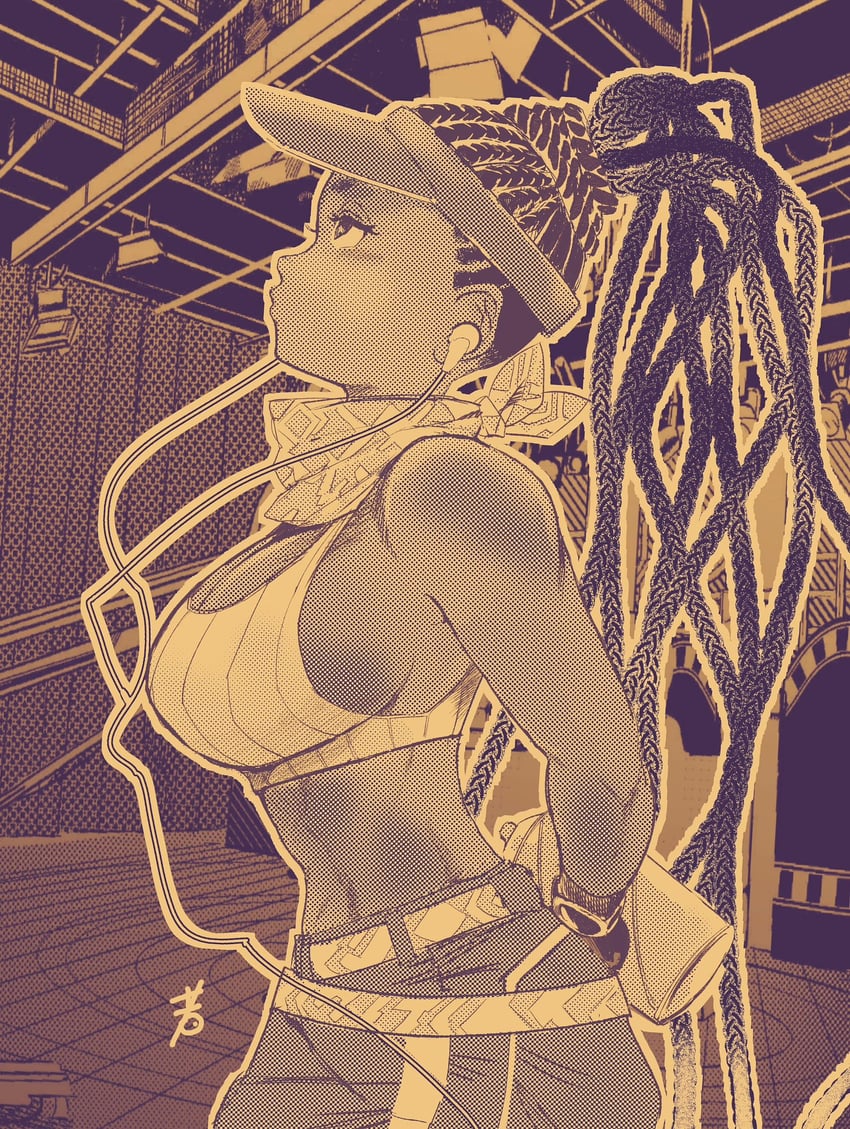 kimberly jackson (street fighter and 1 more) drawn by hiroshi_mono