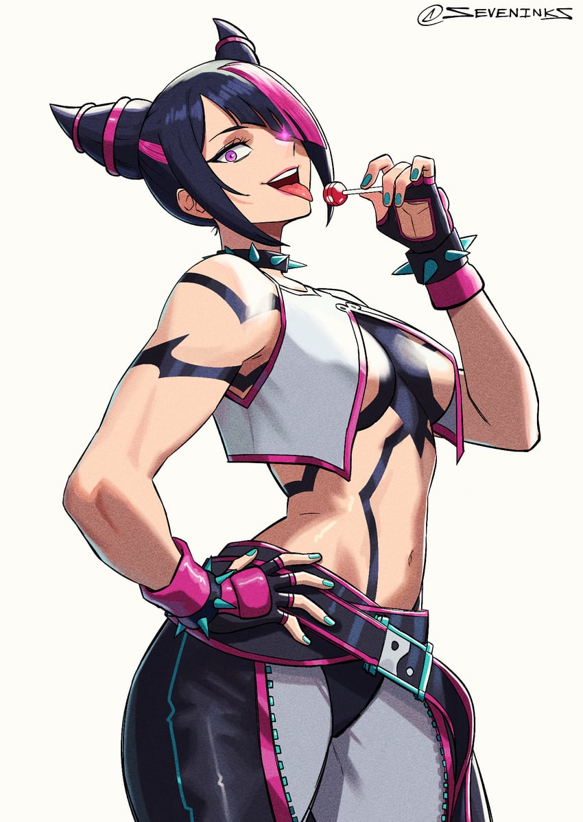 han juri (street fighter and 1 more) drawn by seveninks
